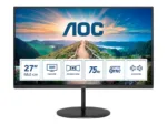 AOC   LCD Monitor   Q27V4EA   27 ”   IPS   QHD   16:9   75 Hz   4 ms   2560 x 1440   250 cd/m²   Headphone out   HDMI ports quantity 1   Warranty 36 month(s)