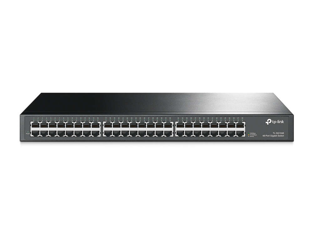 339540-tl-sg1048-6935364021559-0.webp TP-LINK 48-Port Gigabit Rackmount Switch TL-SG1048 Unmanaged Rackmountable