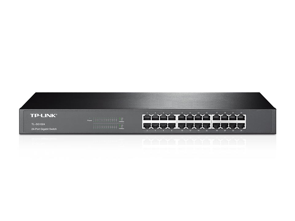 339557-tl-sg1024-6935364020101-0.webp TP-LINK 24-Port Gigabit Rackmount Switch TL-SG1024 Unmanaged Rackmountable