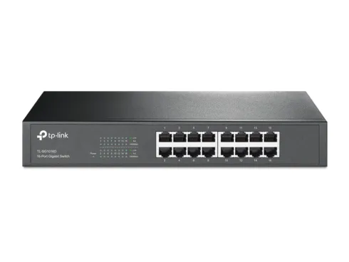TP-LINK   16-Port Gigabit Switch   TL-SG1016D   Unmanaged   Desktop/Rackmountable