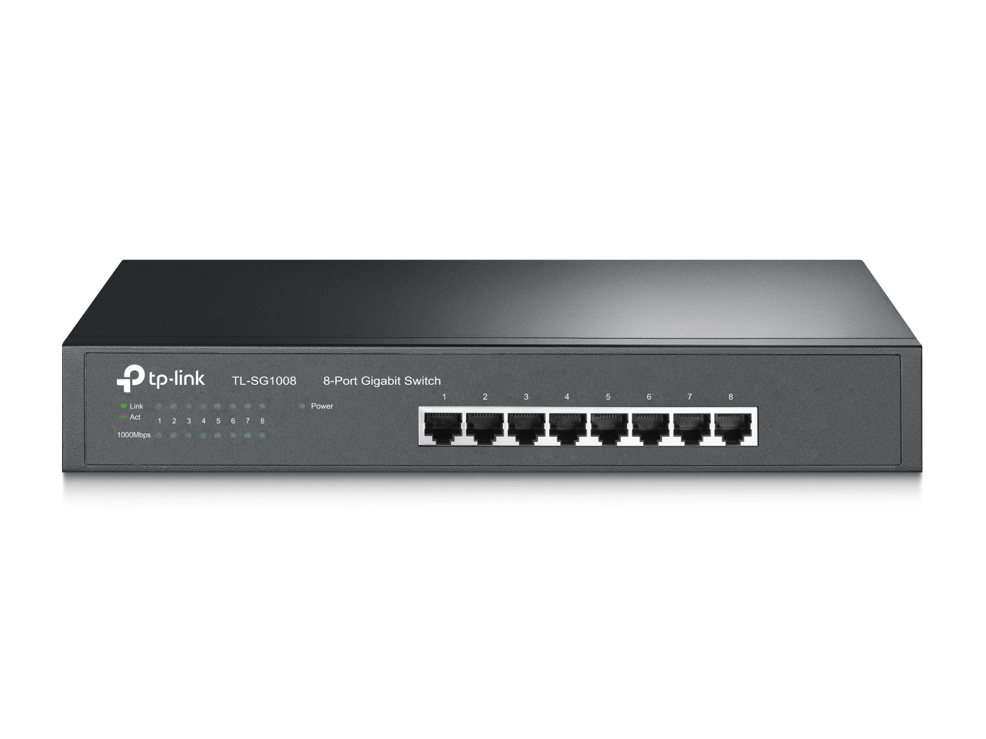 339564-tl-sg1008-6935364021573-0.webp TP-LINK 8-Port Gigabit Switch TL-SG1008 Unmanaged Desktop/Rackmountable