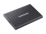 SAMSUNG T7 nešiojamas SSD, šoninis vaizdas su USB 3.2 prievadu