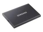 SAMSUNG T7 nešiojamas SSD, šoninis vaizdas su USB 3.2 prievadu