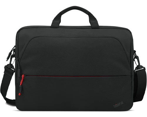 342149-4x41c12469-195477802698-0.webp Lenovo ThinkPad Essential 15.6″ Topload (Sustainable & Eco-friendly, made with recycled PET: Total 7.5% Exterior: 24%) Essential Fits up to size 16 ” Topload Black Shoulder strap