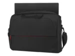 Lenovo   ThinkPad Essential 15.6″ Topload (Sustainable & Eco-friendly, made with recycled PET: Total 7.5% Exterior: 24%)   Essential   Fits up to size 16 ”   Topload   Black   Shoulder strap