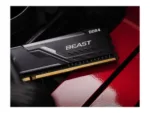 Atminties modulis Kingston Fury Beast, matomas iš šono, su 288-pin DIMM jungtimis