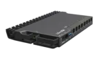 MikroTik Wired Ethernet Router RB5009UG+S+IN, Quad core 1.4 GHz CPU, 1xSFP+, 7xGigabit LAN, 1×2.5G LAN, 1xUSB, Can be powered in 3 different ways, CPU temperature monitor, Mounts FOUR of these Routers in a Single 1U Rackmount Space, RouterOS L5   Wired Ethernet Router   RB5009UG+S+IN   No Wi-Fi   10/100/1000 Mbit/s   Ethernet LAN (RJ-45) ports 7   Mesh Support No   MU-MiMO No   No mobile broadband   1   12 month(s)