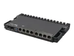 MikroTik Wired Ethernet Router RB5009UG+S+IN, Quad core 1.4 GHz CPU, 1xSFP+, 7xGigabit LAN, 1×2.5G LAN, 1xUSB, Can be powered in 3 different ways, CPU temperature monitor, Mounts FOUR of these Routers in a Single 1U Rackmount Space, RouterOS L5   Wired Ethernet Router   RB5009UG+S+IN   No Wi-Fi   10/100/1000 Mbit/s   Ethernet LAN (RJ-45) ports 7   Mesh Support No   MU-MiMO No   No mobile broadband   1   12 month(s)