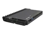 MikroTik Wired Ethernet Router RB5009UG+S+IN, Quad core 1.4 GHz CPU, 1xSFP+, 7xGigabit LAN, 1×2.5G LAN, 1xUSB, Can be powered in 3 different ways, CPU temperature monitor, Mounts FOUR of these Routers in a Single 1U Rackmount Space, RouterOS L5   Wired Ethernet Router   RB5009UG+S+IN   No Wi-Fi   10/100/1000 Mbit/s   Ethernet LAN (RJ-45) ports 7   Mesh Support No   MU-MiMO No   No mobile broadband   1   12 month(s)