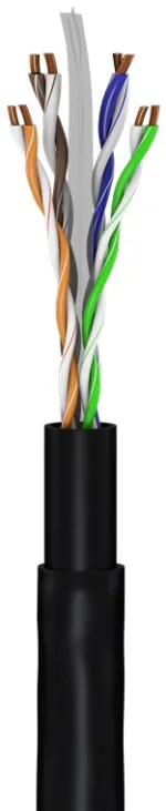 Goobay   CAT 6 Outdoor-patch cable, U/UTP   94393   Black RJ45 male (8P8C)   RJ45 male (8P8C)