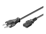 Goobay   Power supply cord, Switzerland   93617   Black Swiss male (type J, SEV 1011)   Device socket C13 (IEC connection)
