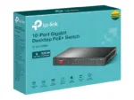 TP-LINK   10-Port Gigabit Easy Smart Switch with 8-Port PoE+   TL-SG1210MP   Unmanaged   Desktop   Power supply type External   60 month(s)