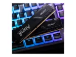 Atminties modulis Kingston Fury Beast, matomas iš šono, su 288-pin DIMM jungtimis