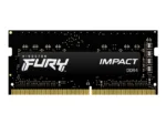 Atminties modulis Kingston Fury Impact, matomas iš šono, su 260 pinų SO-DIMM