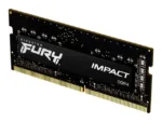 Atminties modulis Kingston Fury Impact, matomas iš šono, su 260 pinų SO-DIMM jungtimis