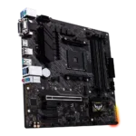 Asus   TUF GAMING A520M-PLUS   Processor family  AMD   Processor socket AM4   DDR4   Memory slots 4   Supported hard disk drive interfaces SATA, M.2   Number of SATA connectors 4   Chipset  AMD A520   Micro ATX