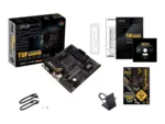 Asus   TUF GAMING A520M-PLUS   Processor family  AMD   Processor socket AM4   DDR4   Memory slots 4   Supported hard disk drive interfaces SATA, M.2   Number of SATA connectors 4   Chipset  AMD A520   Micro ATX