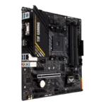 Asus   TUF GAMING A520M-PLUS II   Processor family AMD   Processor socket AM4   DDR4 DIMM   Memory slots 4   Supported hard disk drive interfaces 	SATA, M.2   Number of SATA connectors 4   Chipset  AMD A520   Micro ATX