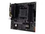 Asus   TUF GAMING A520M-PLUS II   Processor family AMD   Processor socket AM4   DDR4 DIMM   Memory slots 4   Supported hard disk drive interfaces 	SATA, M.2   Number of SATA connectors 4   Chipset  AMD A520   Micro ATX