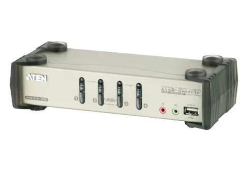 Aten 4-Port PS/2-USB VGA/Audio KVMP Switch with OSD   CS1734B