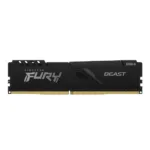 Atminties modulis Kingston Fury Beast, matomas iš šono, rodo 288-pin DIMM