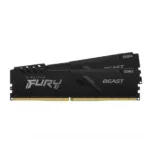 Atminties modulis Kingston Fury Beast, matomas iš šono, su 288-pin DIMM jungtimis