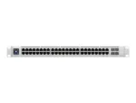 Ubiquiti   Switch Enterprise 48 PoE   USW-Enterprise-48-PoE   Managed L3   Rackmountable   Gigabit Ethernet (copper) ports quantity 48 (100MbE/1GbE/2.5GbE)   SFP+ ports quantity 4   PoE+ ports quantity 48   Power supply type AC/DC, internal, 100-240V, 10A max, 750W