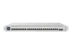 Ubiquiti   Switch Enterprise 24 PoE   USW-Enterprise-24-PoE   Managed L3   Rackmountable   Gigabit Ethernet (copper) ports quantity 12×10/100/1000 Mbps + 12×100/1000/2500 Mbps   SFP ports quantity 0   SFP+ ports quantity 2   PoE+ ports quantity 24   Power supply type AC/DC, Internal, 550W