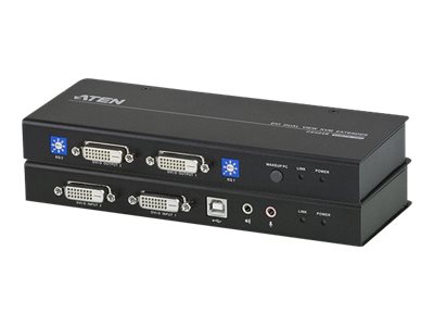 348889-ce604-at-g-4719264640025-0.webp Aten CE604 USB DVI Dual View Cat 5 KVM Extender Aten USB DVI Dual View Cat 5 KVM Extender CE604