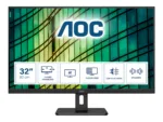 AOC   Monitor   U32E2N   31.5 ”   VA   UHD   16:9   60 Hz   4 ms   3840 x 2160   350 cd/m²   Headphone out (3.5mm)   HDMI ports quantity 2   Warranty 36 month(s)