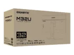 Gigabyte   Gaming Monitor   M32U-EK   32 ”   IPS   UHD   144 Hz   1 ms   3840 x 2160 pixels   350 cd/m²   1 x Audio out   HDMI ports quantity 2   Black   Warranty 36 month(s)