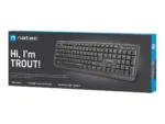 Natec Keyboard, Trout, US Layout, Slim, Black   Natec   NKL-0967 Trout   Standard   Wired   US   Black   USB Type-A   349 g