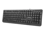 Natec Keyboard, Trout, US Layout, Slim, Black   Natec   NKL-0967 Trout   Standard   Wired   US   Black   USB Type-A   349 g