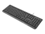 Natec Keyboard, Trout, US Layout, Slim, Black   Natec   NKL-0967 Trout   Standard   Wired   US   Black   USB Type-A   349 g
