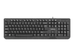 Natec Keyboard, Trout, US Layout, Slim, Black   Natec   NKL-0967 Trout   Standard   Wired   US   Black   USB Type-A   349 g