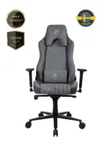 Arozzi Vernazza Vento Gaming Chair Vento Polyurethane; Soft Fabric; Metal; Aluminium   Ash