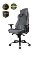 Arozzi Vernazza Vento Gaming Chair Vento Polyurethane; Soft Fabric; Metal; Aluminium   Ash