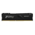 Atminties modulis Kingston Fury Beast, matomas iš šono su 288-pin DIMM jungtimis