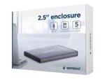 Gembird EE2-U3S-3-LG USB 3.0 2.5" kietojo disko korpusas iš šono