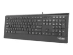 Natec Keyboard, Barracuda, US Layout, Slim   Natec   Keyboard   Barracuda   Standard   Wired   US   Black   529 g