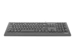 Natec Keyboard, Barracuda, US Layout, Slim   Natec   Keyboard   Barracuda   Standard   Wired   US   Black   529 g