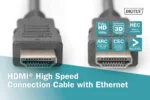 Digitus   High Speed HDMI Cable with Ethernet   AK-330114-030-S   HDMI male (type A)   HDMI male (type A)   HDMI to HDMI   3 m