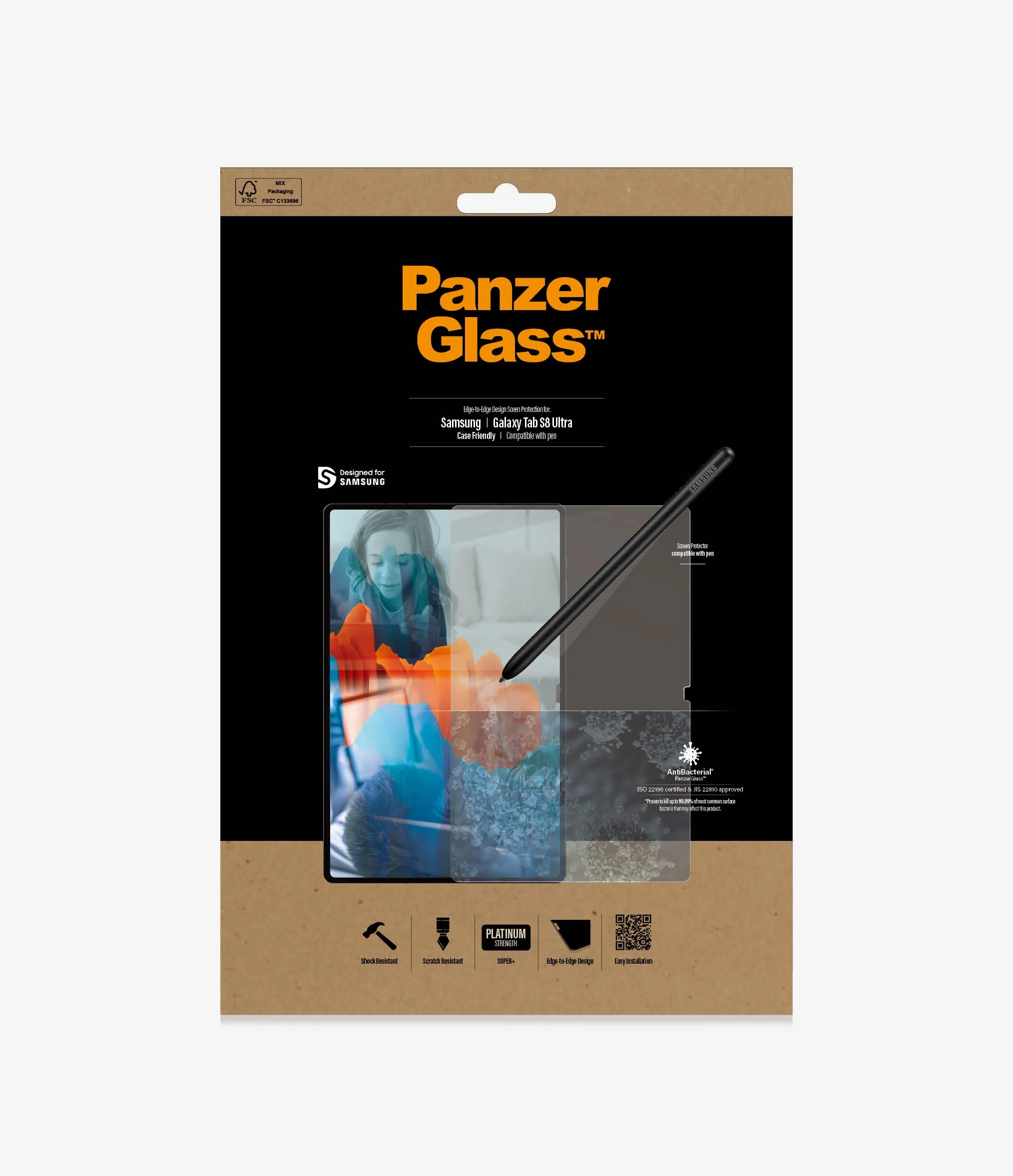 354282-7289-5711724072895-0.webp PanzerGlass Ultra Case Galaxy Tab S8 Black