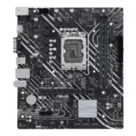 Asus   PRIME H610M-K D4   Processor family Intel   Processor socket  LGA1700   DDR4 DIMM   Memory slots 2   Supported hard disk drive interfaces SATA, M.2   Number of SATA connectors 4   Chipset Intel H610   mATX