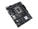 Asus   PRIME H610M-K D4   Processor family Intel   Processor socket  LGA1700   DDR4 DIMM   Memory slots 2   Supported hard disk drive interfaces SATA, M.2   Number of SATA connectors 4   Chipset Intel H610   mATX