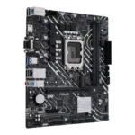 Asus   PRIME H610M-D D4   Processor family Intel   Processor socket  LGA1700   DDR4 DIMM   Memory slots 2   Supported hard disk drive interfaces SATA, M.2   Number of SATA connectors 4   Chipset Intel H610   mATX