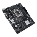 Asus   PRIME H610M-D D4   Processor family Intel   Processor socket  LGA1700   DDR4 DIMM   Memory slots 2   Supported hard disk drive interfaces SATA, M.2   Number of SATA connectors 4   Chipset Intel H610   mATX