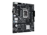 Asus   PRIME H610M-D D4   Processor family Intel   Processor socket  LGA1700   DDR4 DIMM   Memory slots 2   Supported hard disk drive interfaces SATA, M.2   Number of SATA connectors 4   Chipset Intel H610   mATX