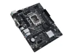 Asus   PRIME H610M-D D4   Processor family Intel   Processor socket  LGA1700   DDR4 DIMM   Memory slots 2   Supported hard disk drive interfaces SATA, M.2   Number of SATA connectors 4   Chipset Intel H610   mATX