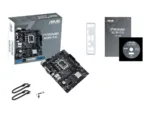 Asus   PRIME H610M-D D4   Processor family Intel   Processor socket  LGA1700   DDR4 DIMM   Memory slots 2   Supported hard disk drive interfaces SATA, M.2   Number of SATA connectors 4   Chipset Intel H610   mATX